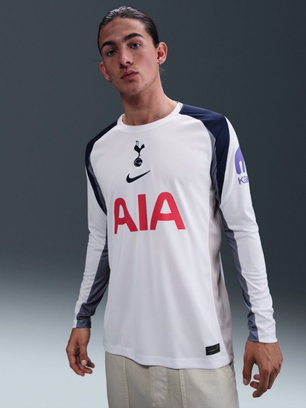 Nike Tottenham Hotspur 2025/26 Stadium Home White Jersey Blue Size Medium